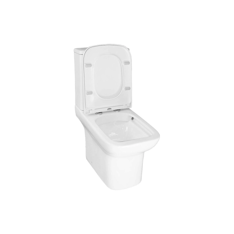 Унитаз-компакт Azario Alba, н/п с арматурой, 2-режима, сид с м/лифт, унив., AZ8323