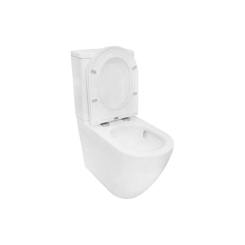 Унитаз-компакт Azario Grado, с арматурой, 2-режима, (сид с м/лифт+крепл), унив., AZ-2141 UQ1