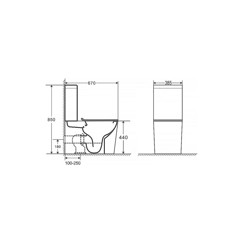 Унитаз-компакт Azario Maro, н/п с арматурой 2-режима, (сид с м/лифт+крепл), гор., AZ2125