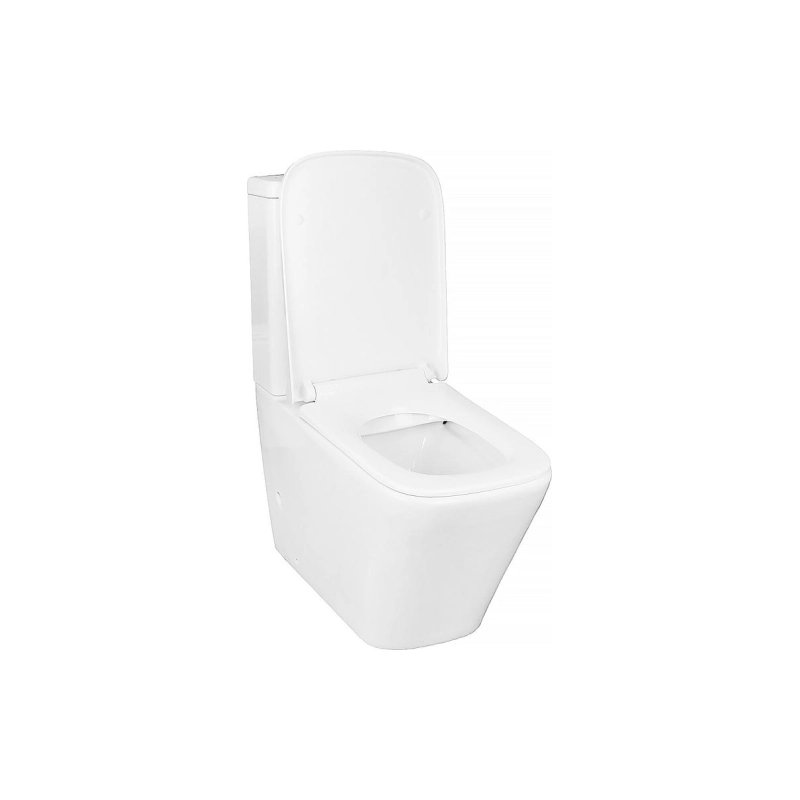 Унитаз-компакт Azario Quadrо, н/п с арматурой, 2-режима, (сид с м/лифт+крепл), гор., AZ-2175 UQ1