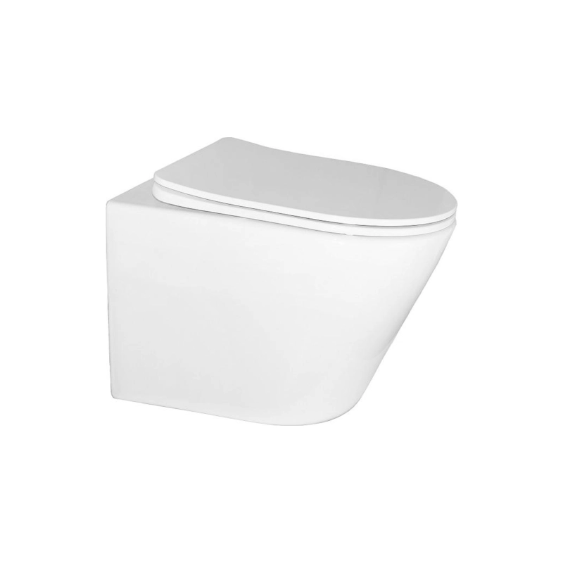 Унитаз подвесной Azario Teramo безободковый с сид.микролифт, AZ0053SP