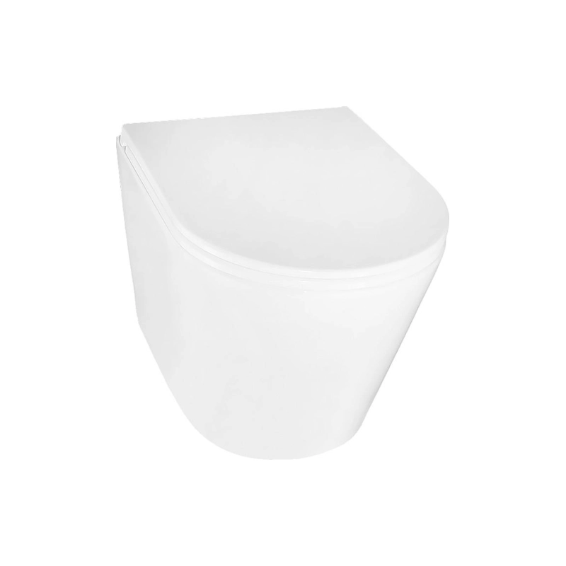 Унитаз подвесной Azario Teramo безободковый с сид.микролифт, AZ0053