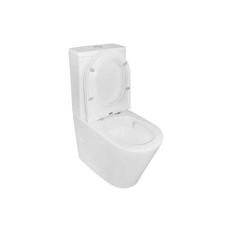 Унитаз-компакт Azario Vetro, н/п с арматурой, 2-режима, (сид с м/лифт+крепл), унив., AZ-2149-UQ