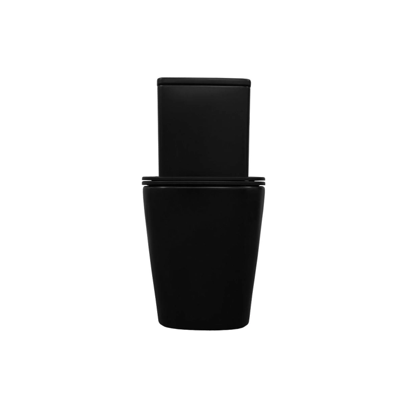 Унитаз-компакт Azario Black King, н/п с арматурой, 2-режима, сид с м/лифт, черный, унив., AZ-8303D