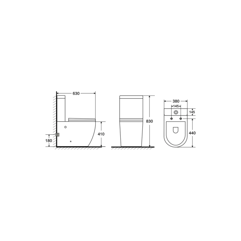 Унитаз-компакт Azario CORSA, н/п с арматурой 2-режима, (сид с м/лифт+крепл), унив., AZ2062S