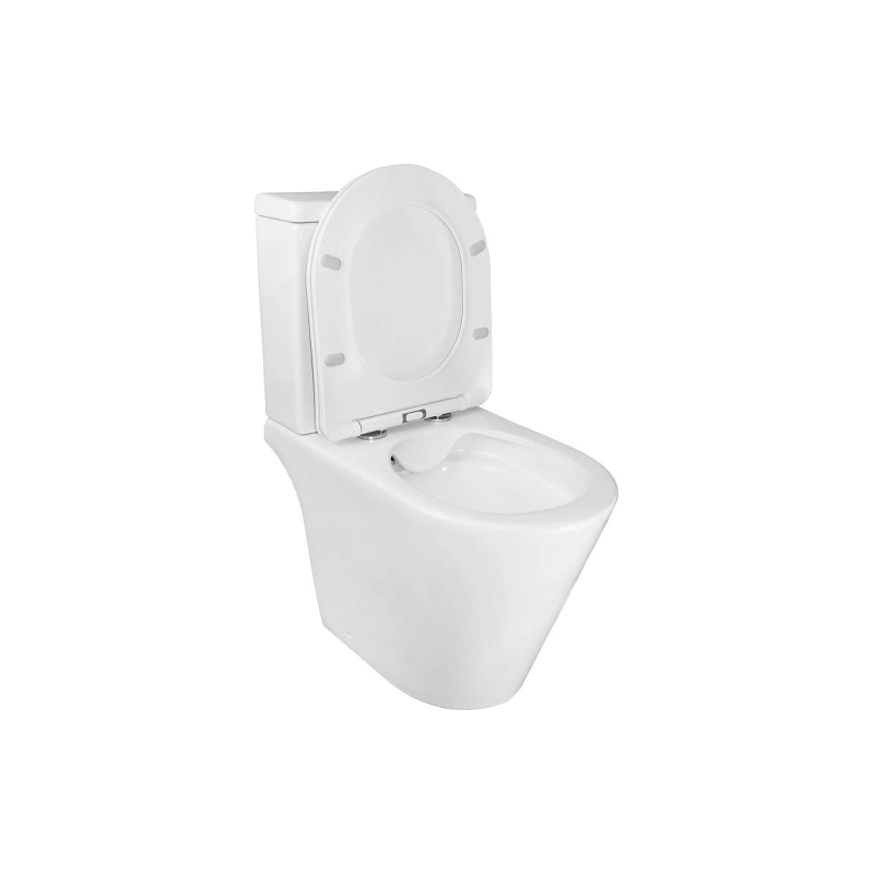 Унитаз-компакт Azario Flin, н/п с арматурой, 2-режима, (сид с м/лифт+крепл), унив., AZ-1363C