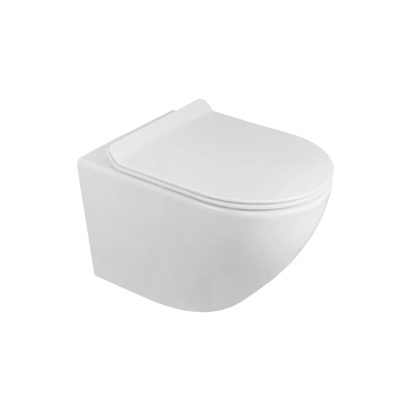 Унитаз подвесной Azario Fora безободковый с сид.микролифт, AZ0067