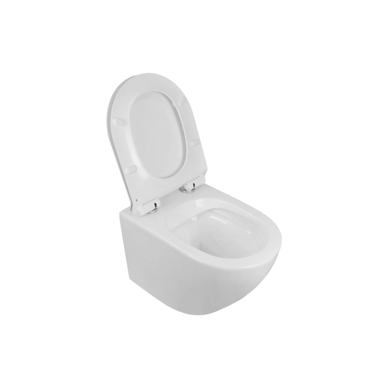 Унитаз подвесной Azario Fora безободковый с сид.микролифт, AZ0067