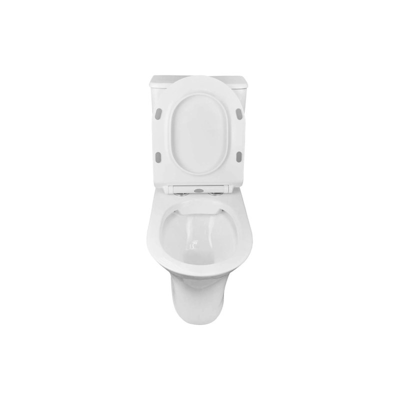 Унитаз-компакт Azario FRETTA ROUND, н/п с арматурой, 2-режима, (сид с м/лифт+крепл), унив., AZ7121