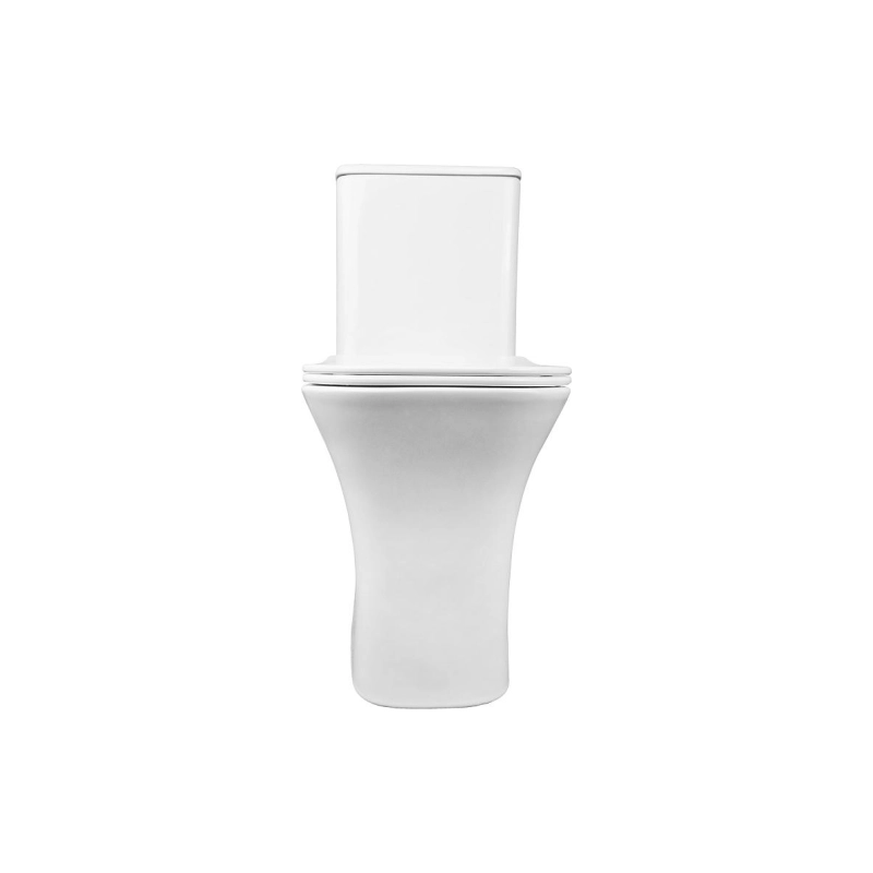 Унитаз-компакт Azario FRETTA SQUARE, н/п с арматурой, 2-режима, сид с м/лифт, унив., AZ5121