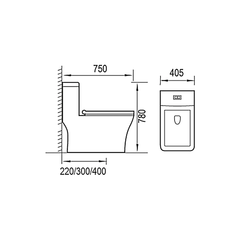 Унитаз-компакт Azario STOUN, н/п с арматурой, 2-режима, (сид с м/лифт+крепл), унив., AZ-1109