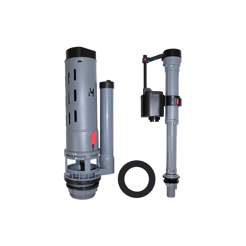 Унитаз-компакт Azario Vois, н/п с арматурой, 2-режима, (сид с м/лифт+крепл), унив., AZ-1343В