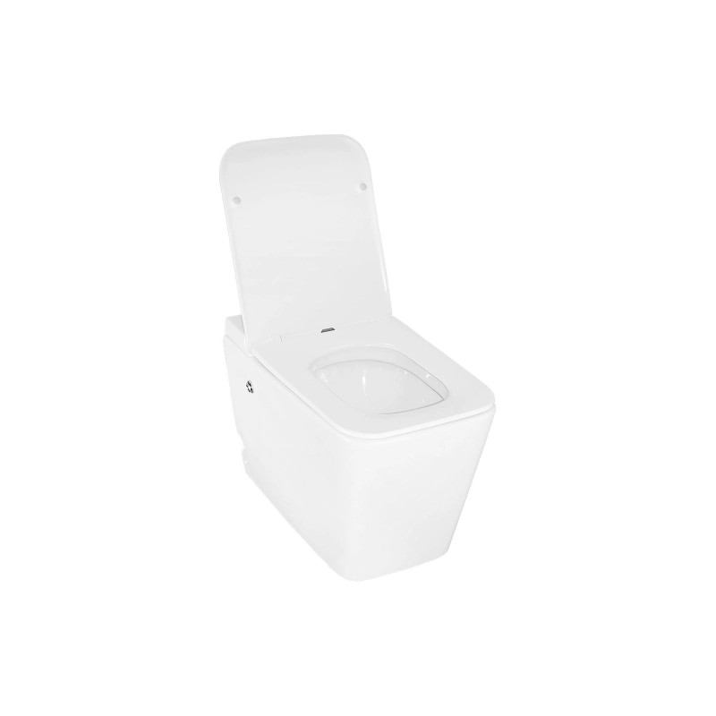 Унитаз импульсный Azario, напольный, квадратный, с сид. дюр. микролифт, AZ-101 A