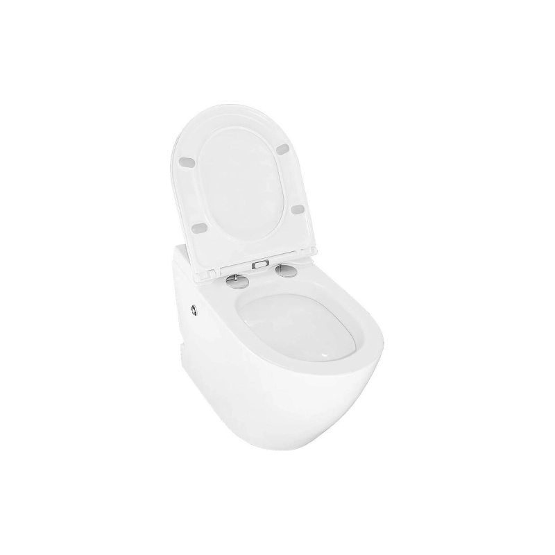 Унитаз импульсный Azario, напольный, полукруглый, с сид. дюр. микролифт, AZ-102