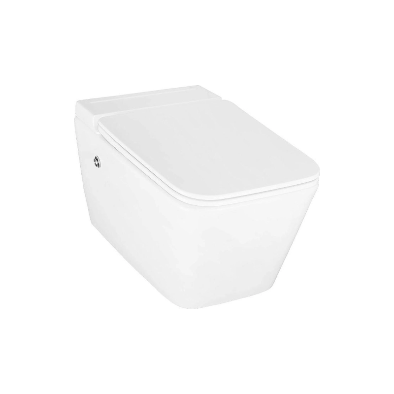 Унитаз импульсный подвесной Azario, квадратный, монтажная рама, с сид. дюр. микролифт, AZ-101C