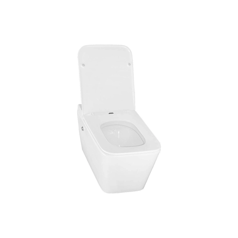 Унитаз импульсный подвесной Azario, квадратный, монтажная рама, с сид. дюр. микролифт, AZ-101C