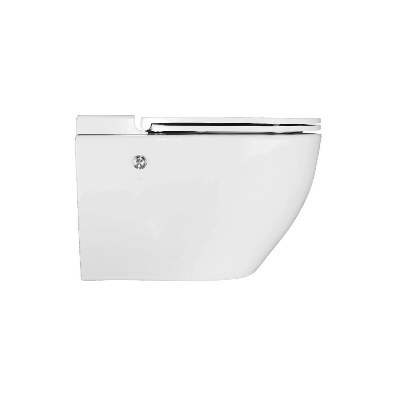 Унитаз импульсный подвесной Azario, полукруглый, монтажная рама, с сид. дюр. микролифт, AZ-102C