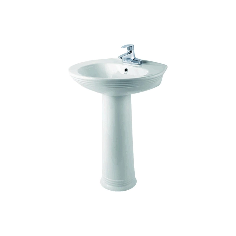 Раковина Creo Ceramique MARSEILLE 630х520х850 мм, с пьедесталом, белая, MA3000+MA3010