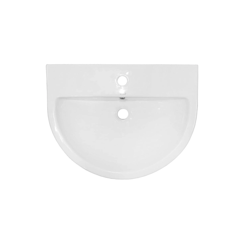 Раковина с полупьедесталом Creo Ceramique RENNES 600х455х500 мм, белый, RE3000+RE3050