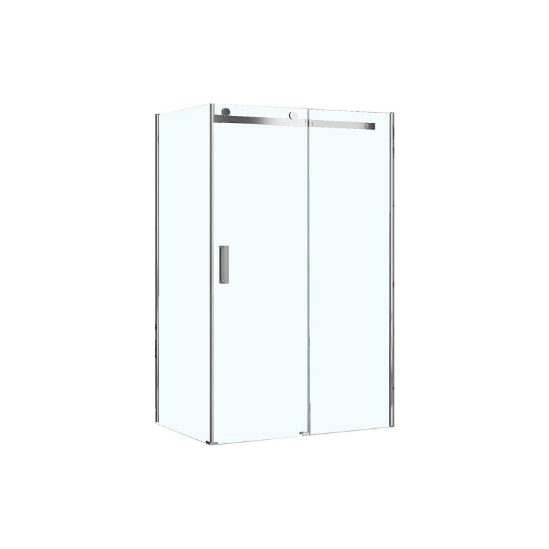 Душевое ограждение Loranto NEO 90x120x190 см, прямоугольная, б/поддона, серебро, CS-22111-120*90