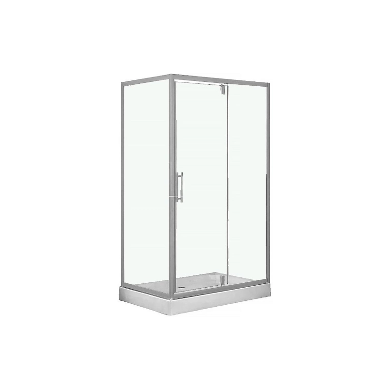 Душевое ограждение LORANTO 120х80х200 R/L поддон 13см, прямоугольная, хром, CS-6128C 120