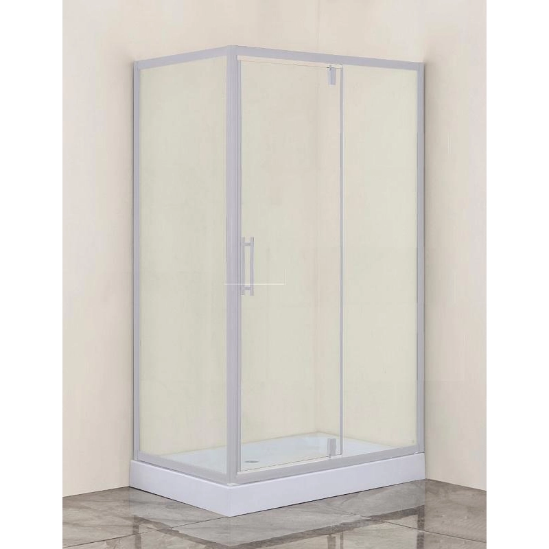 Душевое ограждение LORANTO 120х80х200 R/L поддон 13см, прямоугольная, хром, CS-6128C 120