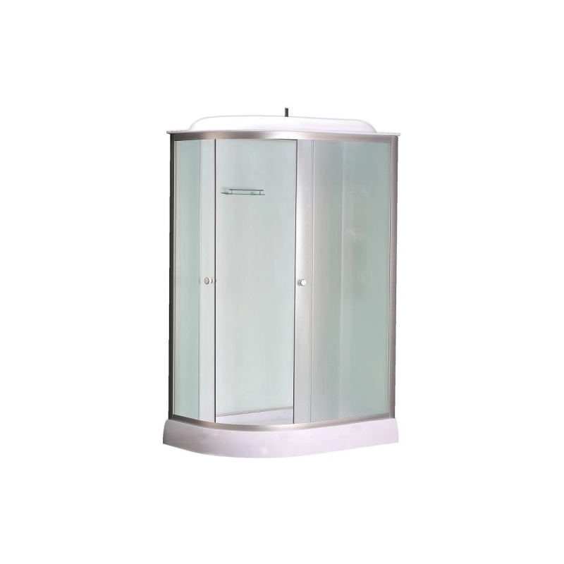 Душевая кабина Loranto 120х80х215, левая, поддон 13см, черное стекло, хром, CS66121LG120