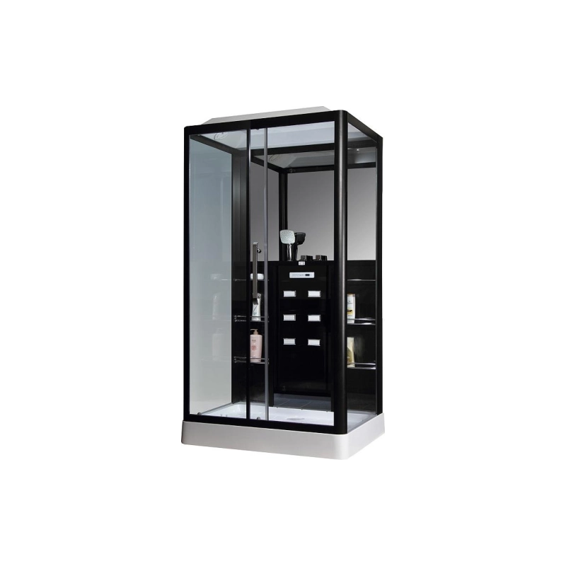 Душевая кабина Loranto Selak CS127-3A L 90х120х215, гидромассаж, тропич душ, поддон низ., CS00035775