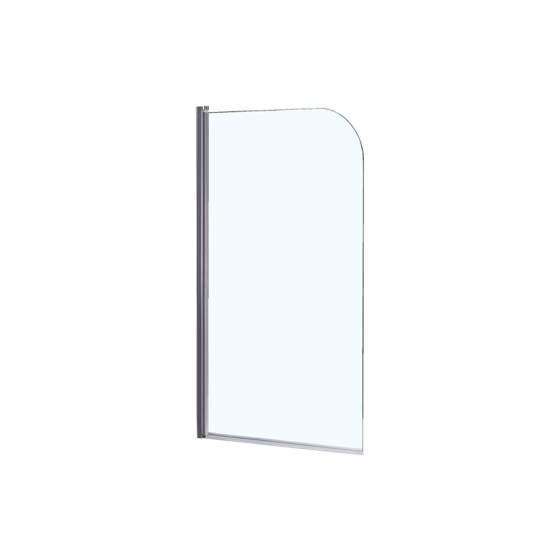 Шторка для ванны Loranto 65х120 см, прозрачное стекло 6 мм, CS-F01