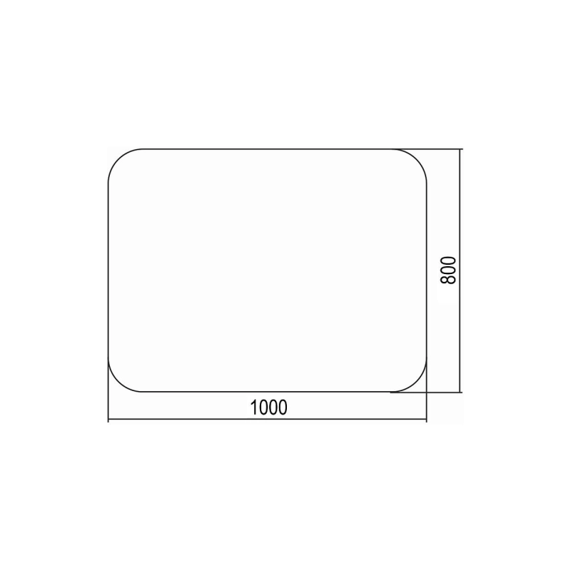 Зеркало LORANTO Выбор 1000х800 (ШВ), б/полки, ФР00002140