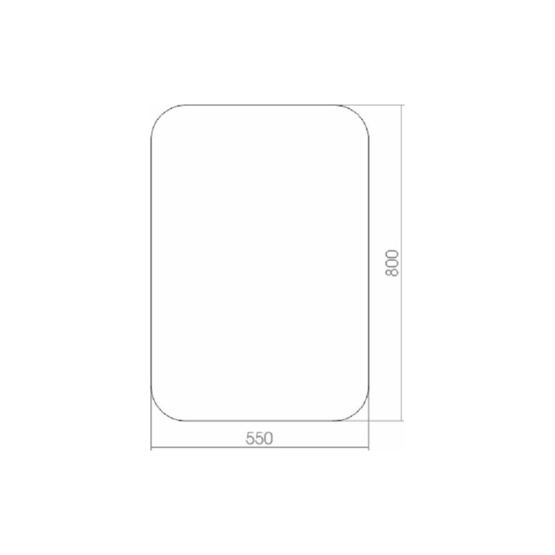Зеркало LORANTO Выбор 550х800 (ШВ), б/полки, ФР00001328