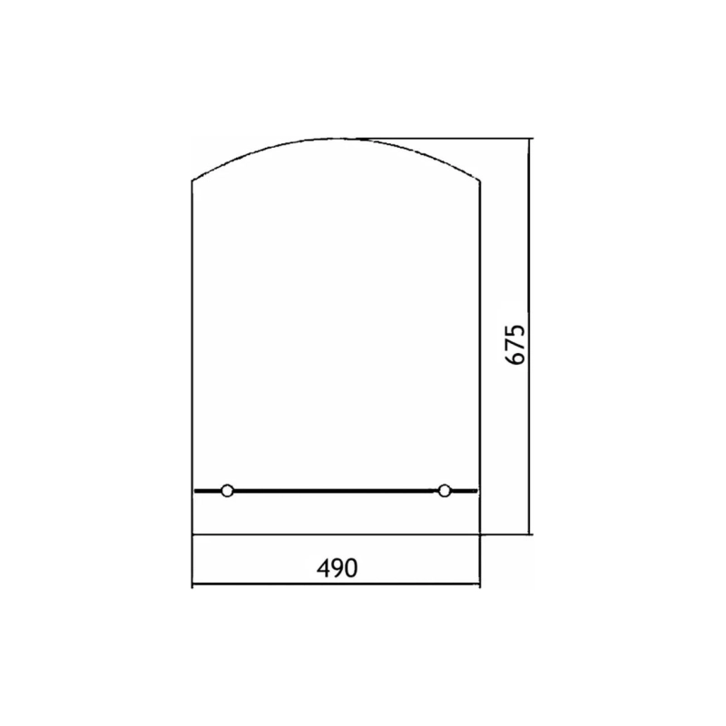 Зеркало LORANTO Шанс-люкс 490х675 (ШВ), с полкой, 00000000425