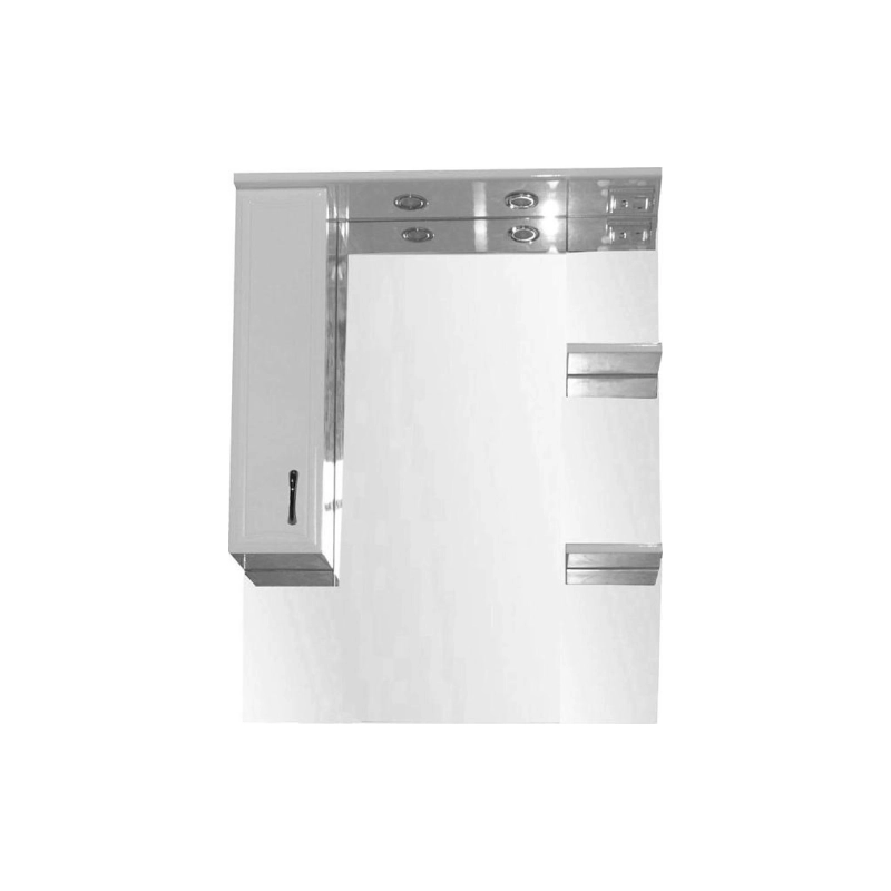 Зеркало-шкаф Loranto Коралл 800х1025х170, левостороннее, CS00025618