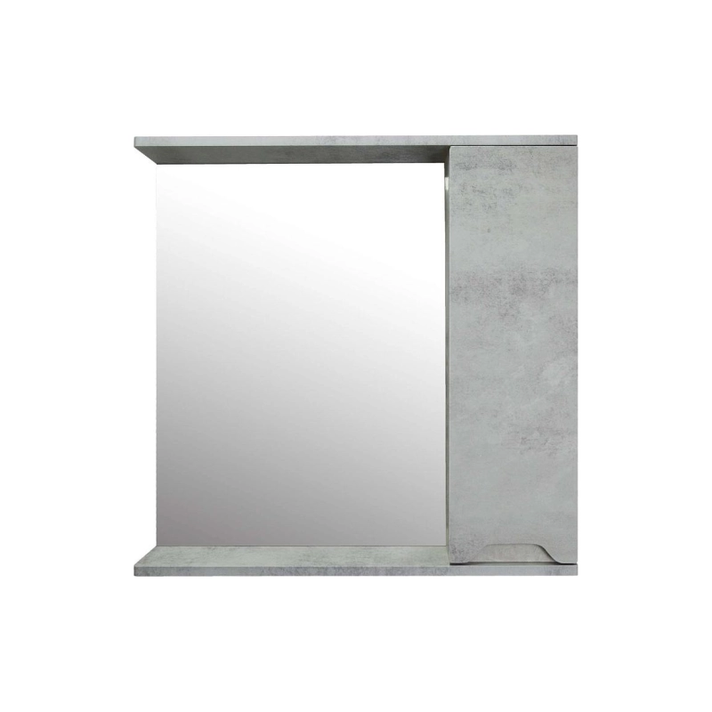 Зеркало-шкаф Loranto Florena 70 700х135х600, правостороннее, светлый бетон, CS00086985