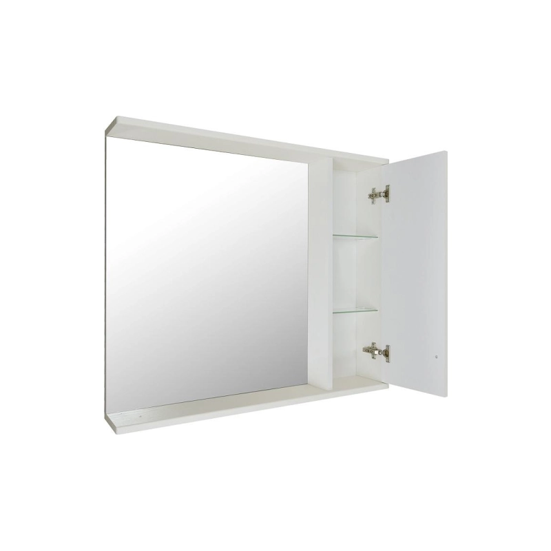 Зеркало-шкаф Loranto Janet 80 800х700х140, правостороннее, механизм доводчика, ольха, CS00049713