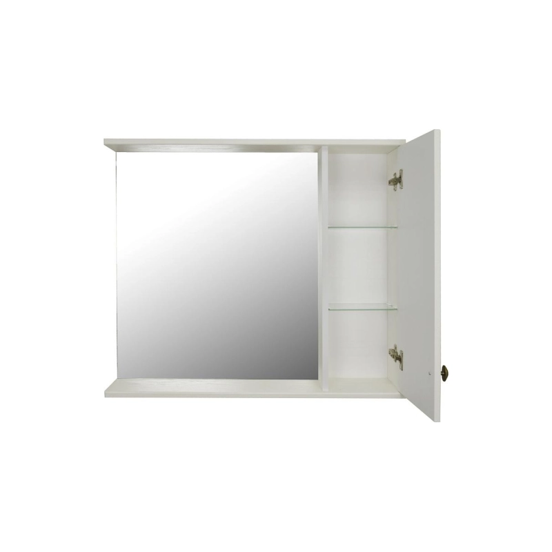 Зеркало-шкаф Loranto Janet 80 800х700х140, правостороннее, механизм доводчика, ольха, CS00049713