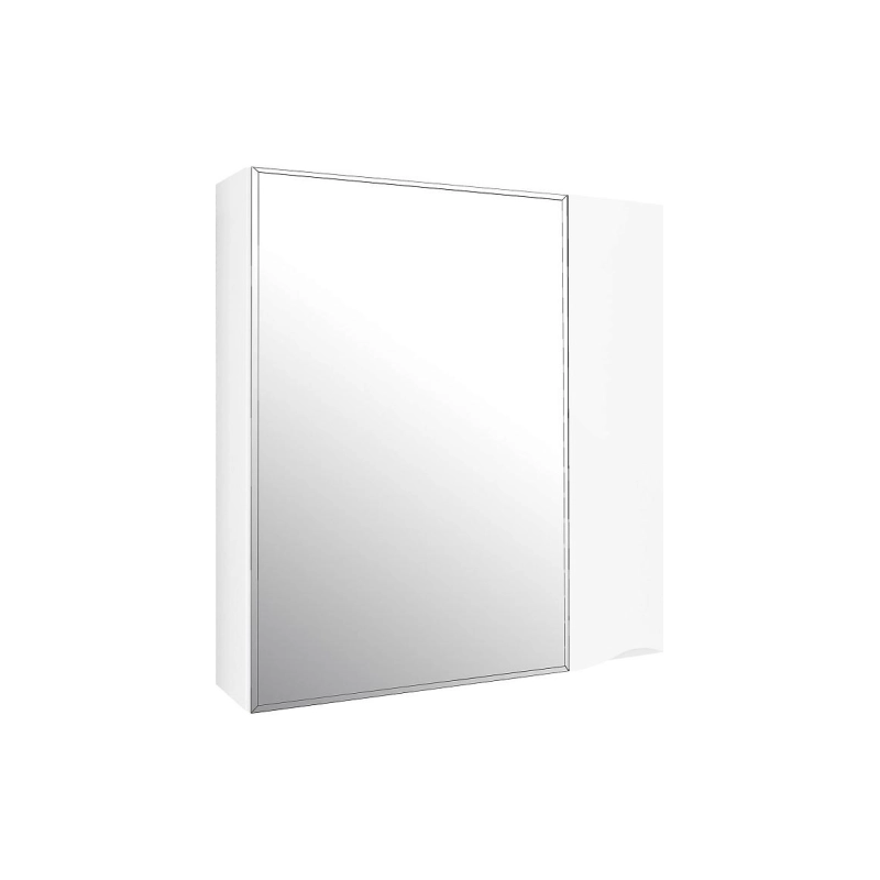 Зеркало-шкаф Loranto Santorini 70 700х140х700, правостороннее, белый, CS00086968