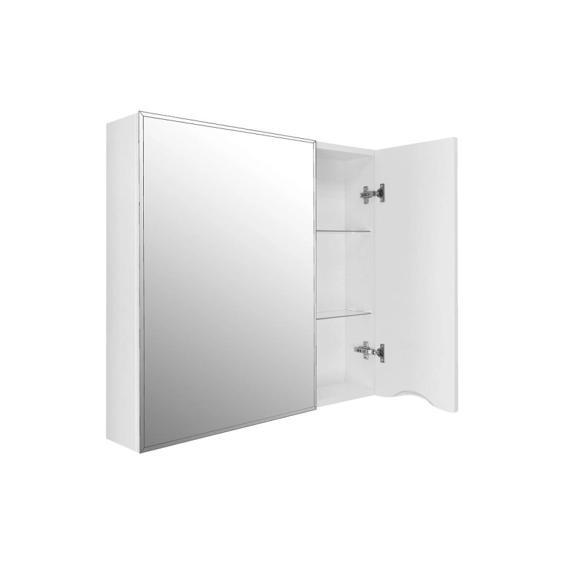 Зеркало-шкаф Loranto Santorini 70 700х140х700, правостороннее, белый, CS00086968