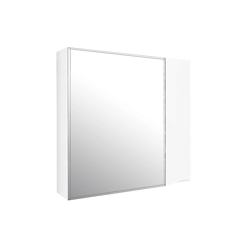 Зеркало-шкаф Loranto Santorini 80 800х140х700, правостороннее, белый, CS00086970
