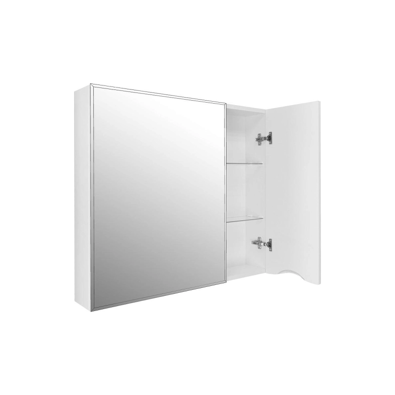 Зеркало-шкаф Loranto Santorini 80 800х140х700, правостороннее, белый, CS00086970