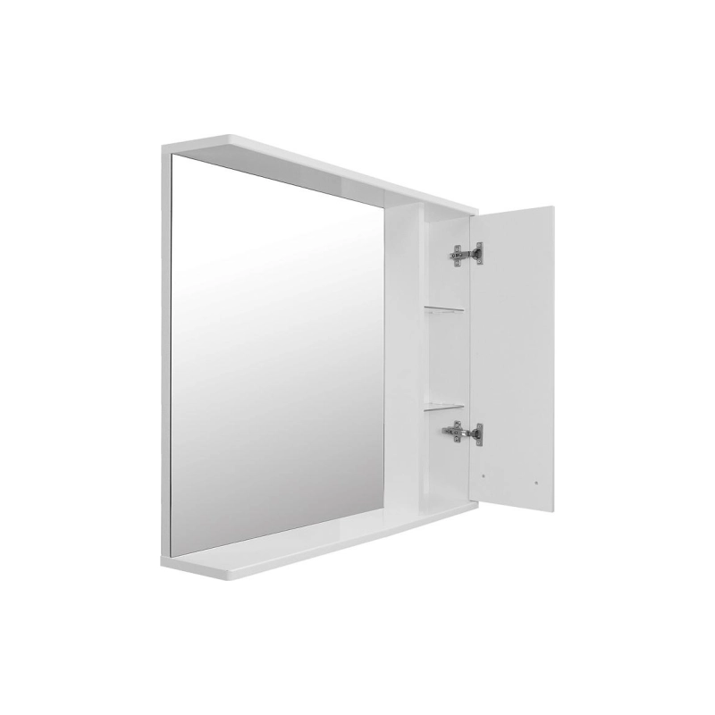 Зеркало-шкаф Loranto Дина 75 750х700х140, правостороннее, белое, CS00049720
