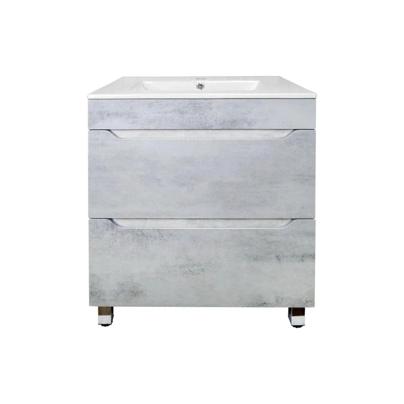 Тумба Loranto Florena 70 71х47х81 см, напольная, с раковиной Azario Leon, светлый бетон, CS00086991