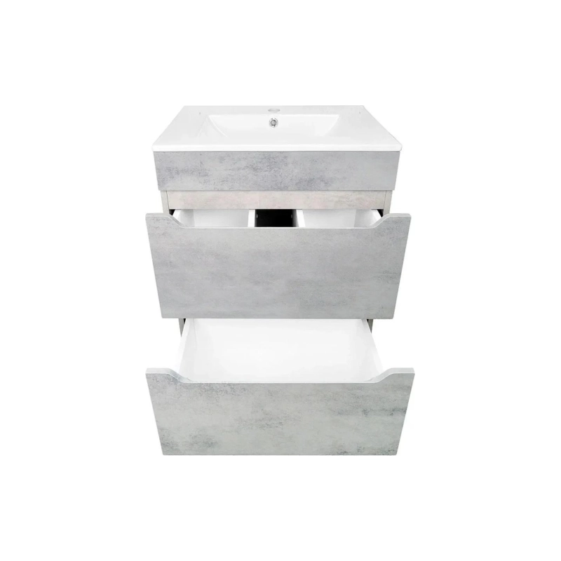 Тумба Loranto Florena 70 71х47х81 см, напольная, с раковиной Azario Leon, светлый бетон, CS00086991
