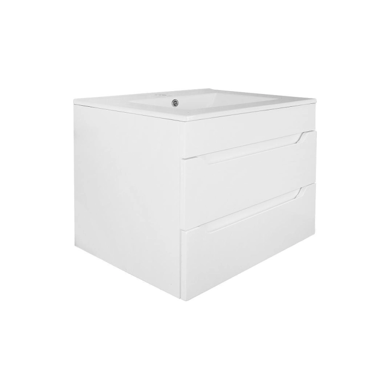 Тумба Аврора 60 61х47х51,5 см, подвесная, с раковиной Leone 60, белый, CS00089909