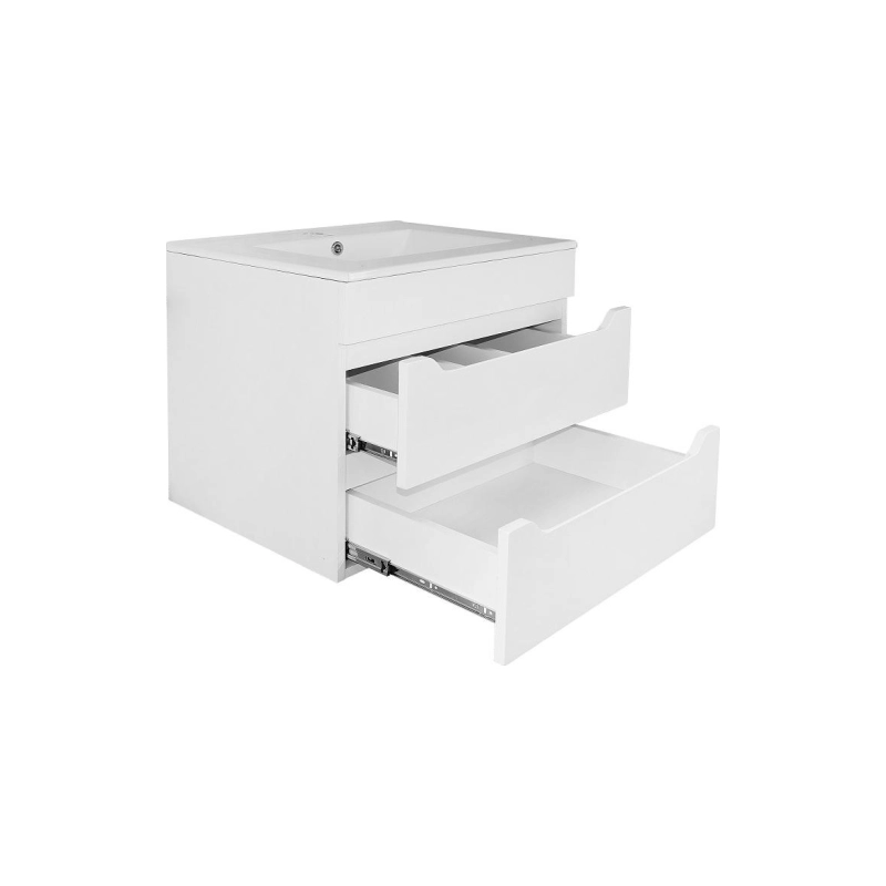 Тумба Аврора 60 61х47х51,5 см, подвесная, с раковиной Leone 60, белый, CS00089909