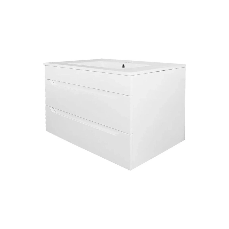 Тумба Аврора 70 72х47х51,5 см, подвесная, с раковиной Leone 70, белый, CS00091412