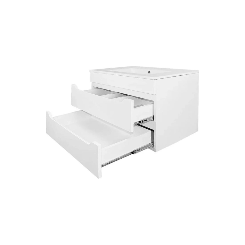 Тумба Аврора 70 72х47х51,5 см, подвесная, с раковиной Leone 70, белый, CS00091412