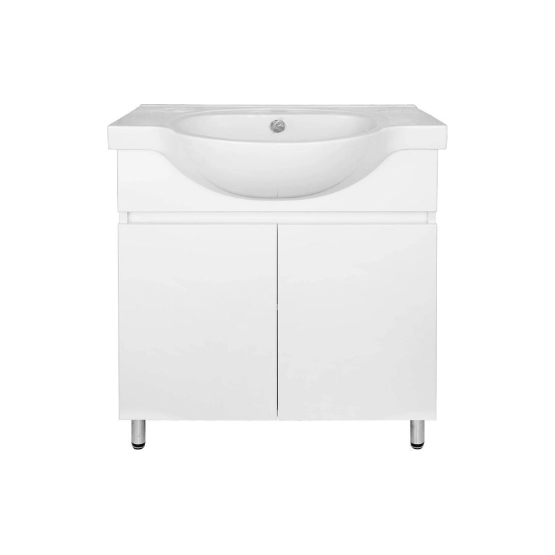 Тумба Loranto Ирис 70Н 70х85х48 см, напольная, с раковиной Teo 70, белый, CS00093566