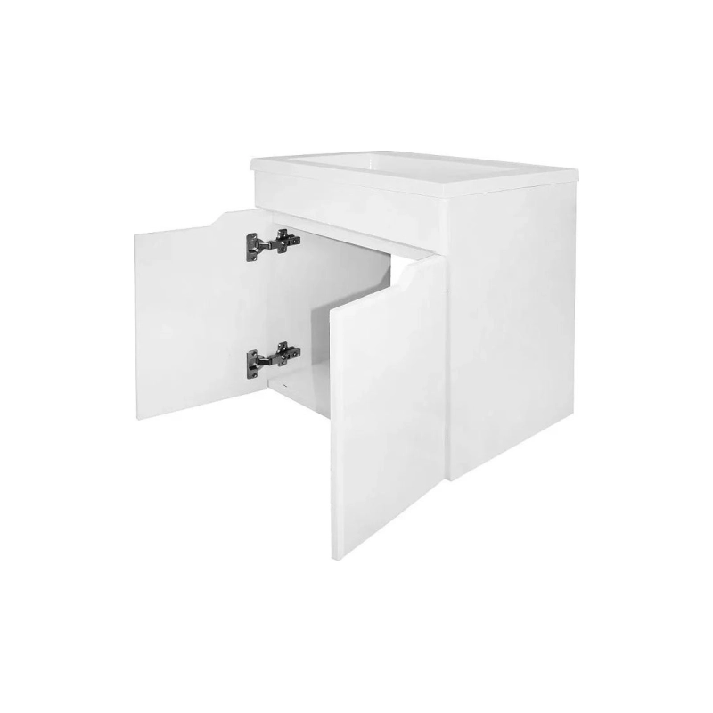 Тумба Loranto Палермо 50 495х34,5х50 см, подвесная, с раковиной Фрея 50, белый, CS00093377