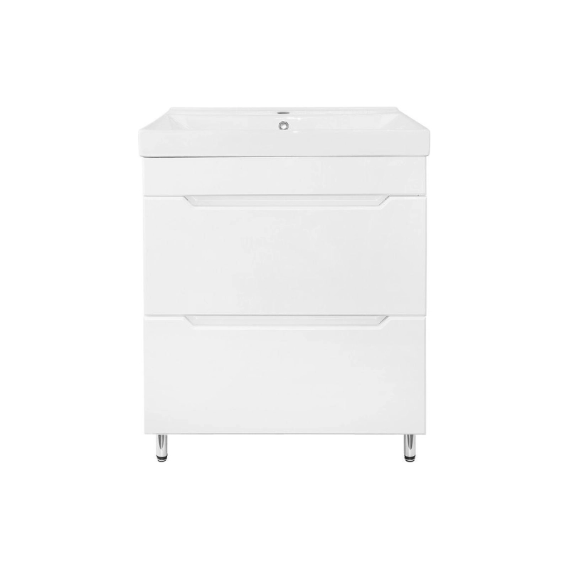 Тумба Loranto Палермо 70/2Н 71х46,5х88 см, напольная, с раковиной Tempo 70, белый, CS00094406